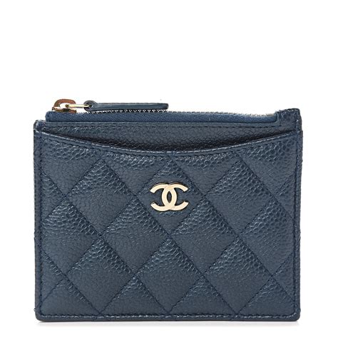 chanel card holder with zipper.